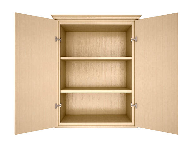 empty cupboard empty cupboard cabinet stock pictures, royalty-free photos & images