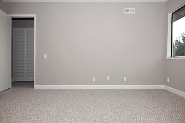 empty master bedroom stock photo
