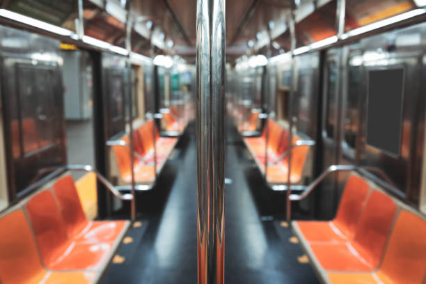 Empty New York City Subway Car