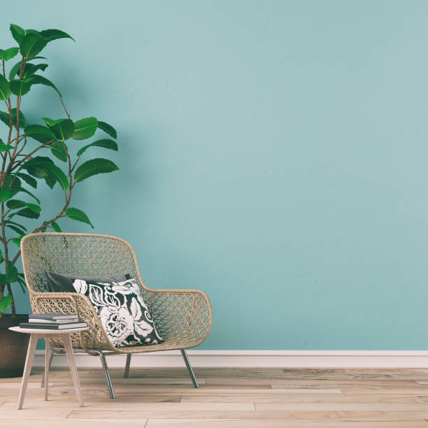 Mint Green Wall Paint Stock Photos Pictures Royalty Free