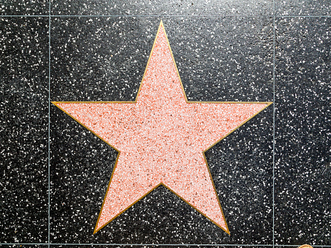 Empty Star On Hollywood Walk Of Fame Stock Photo ...