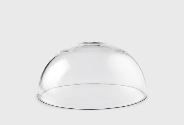 Empty transparent glass dome Empty transparent glass dome with clipping path cupola stock pictures, royalty-free photos & images