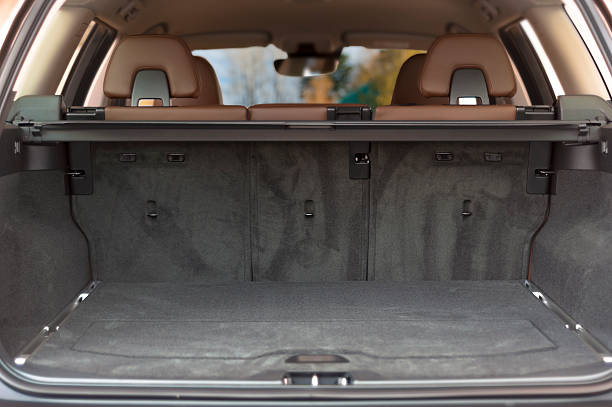 Empty trunk space Empty trunk space in modern  car interior car trunk photos stock pictures, royalty-free photos & images