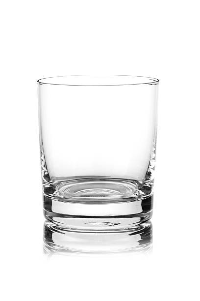 Empty Whisky Glass Empty Whisky Glass Isolated on White Background. highball glass stock pictures, royalty-free photos & images