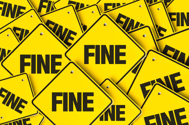 end Fine road sign punishment stock pictures, royalty-free photos & images