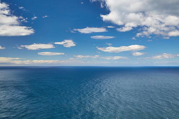 Endless sea and sky stock photo