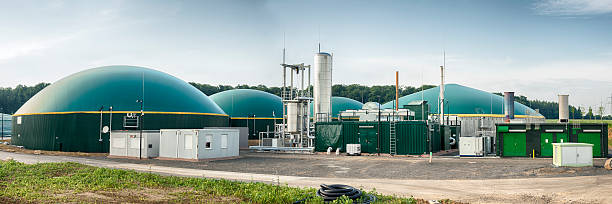 Energiewende, Biomass energy plant, Germany stock photo