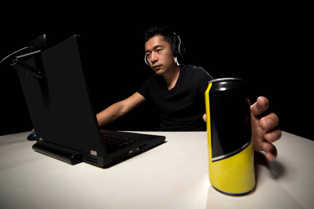 Energy Drink for eSport Player stock photo