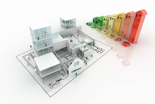 Energy Efficiency in the Home stock photo