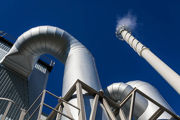 Energy plant stock photo