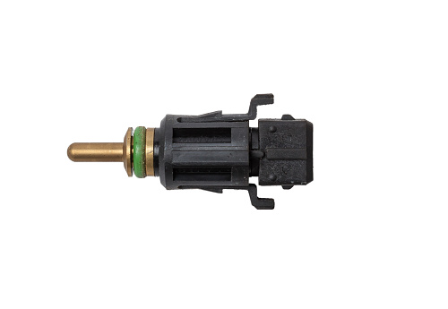 Engine coolant temperature sensor, water temp sensor, Isolated. Spare auto parts for repair in vehicle garage or workshop.