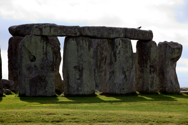 England, United Kingdom, Europe. Stonehenge (England), UK - August 06, 2015: Stonehenge megalithic site, Amesbury, Wiltshire , England, United Kingdom. megalith stock pictures, royalty-free photos & images