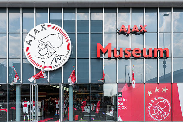 Entrance museum of the Dutch football club Ajax Amsterdam, The Netherlands - May 23, 2014: Entrance museum of the Dutch football club Ajax, Champion of the Netherlands Ajax stock pictures, royalty-free photos & images