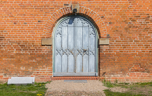Entrance to the Marien church in Boizenburg