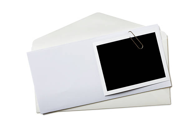 Envelope with blank photo Envelope with blank photo. file folder photos stock pictures, royalty-free photos & images