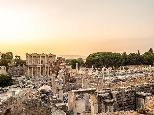 Ephesus the UNESCO World Heritage Site. stock photo