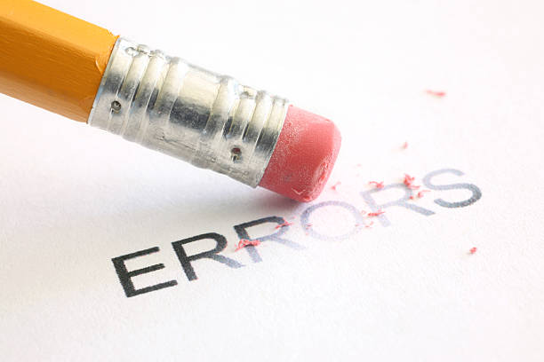 Erase Errors stock photo