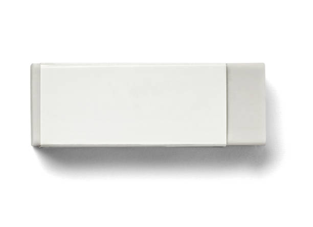 eraser rubber white office stock photo