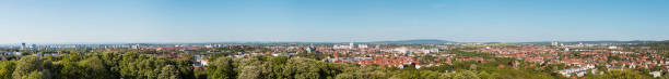 Erfurt City Panorama stock photo