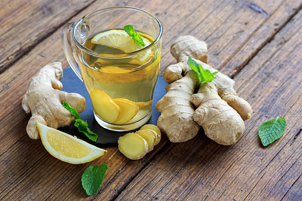 Erkältungstee Heißgetränk mit ingwer ginger spice stock pictures, royalty-free photos & images