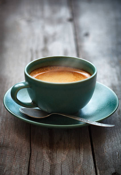 Espresso coffee cup stock photo