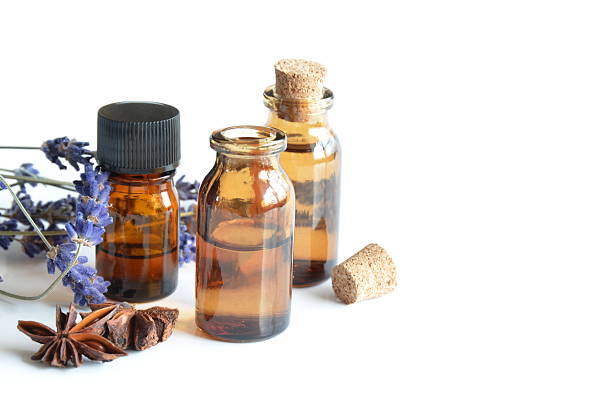 essential oils for aromatherapy stock photo