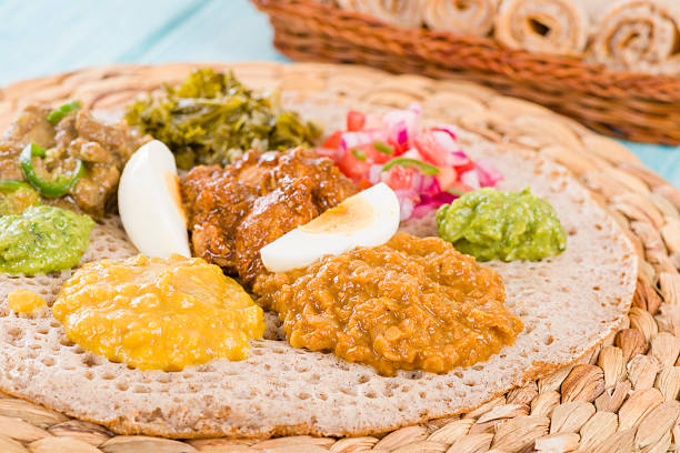 Ethiopian Feast stock photo