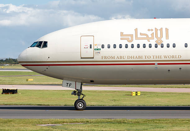 Etihad Airways Boeing 777 stock photo