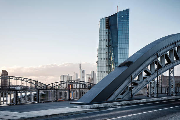 ECB, EZB, European Central Bank, Frankfurt stock photo