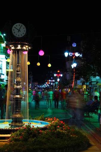 Evening city center in Edirne