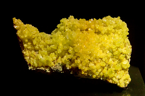This example of naturally occurring Sulphur was mined in southern Arizona.