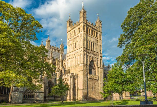 Exeter Cathedral stock photo
