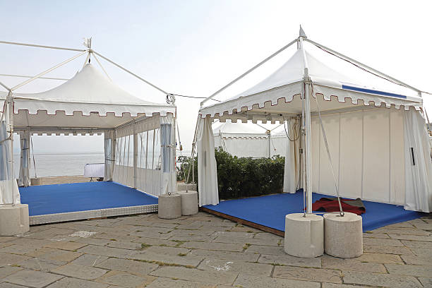 Exhibition Gazebo White Canopy Tent for Exibition Event and Party canopy stock pictures, royalty-free photos & images