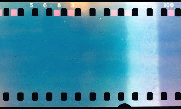 Expired Vintage Film Negative stock photo