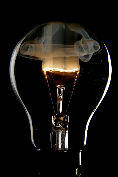 Exploding bulb stock photo