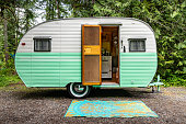 istock Exterior View of Vintage Terry Trailer, fully restored 1324742467