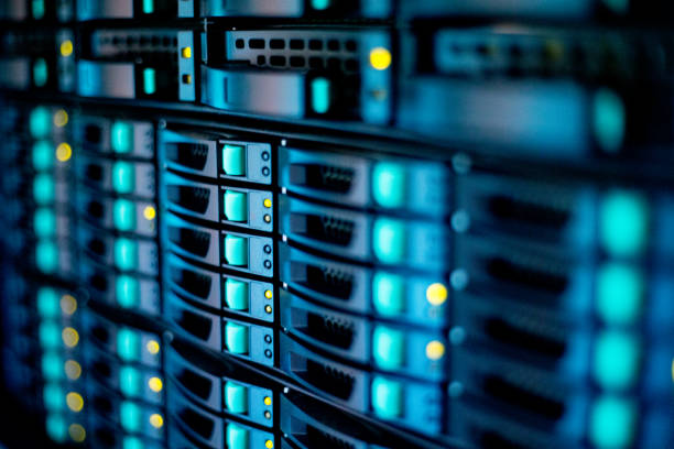 close-up ekstrem superkomputer - server jaringan potret stok, foto, & gambar bebas royalti