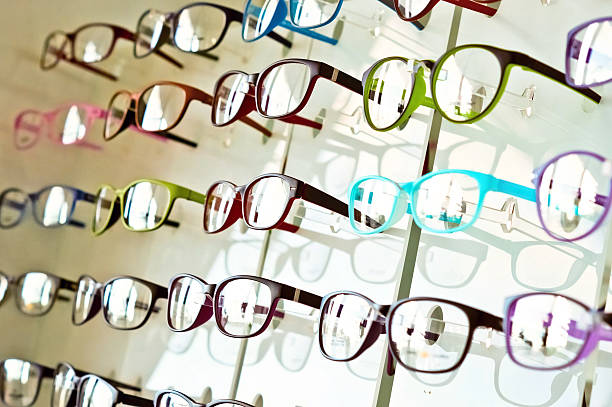 eye glasses stock photo