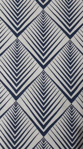 Fabric with blue rhombuses Fabric with blue lines alcaraz stock pictures, royalty-free photos & images