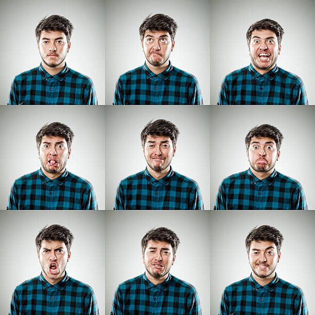 Facial expressions stock photo