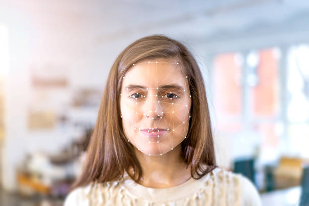 Facial Recognition Technology stock photo