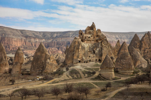 Fair Chimneyses from Cappadocia,Turkey stock photo