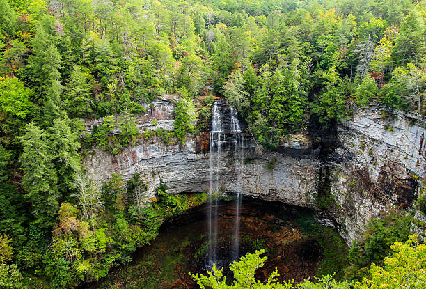 Fall Creek Falls Fall Creek Falls national park in Tennessee, US. state park tn stock pictures, royalty-free photos & images