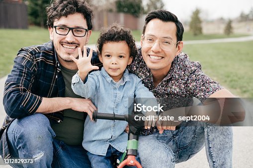 istock LGBTQ family portrait 1312829373
