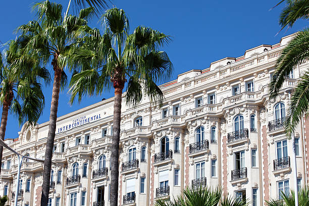 famous intercontinental hotel in cannes, france - cannes 個照片及圖片檔