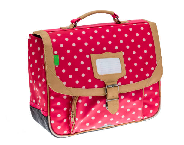 Fancy Red Schoolbag stock photo