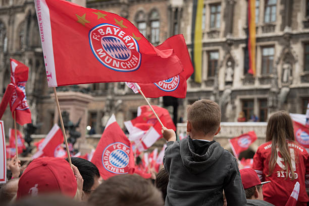 Fans Celebrating For FC Bayern Munich For Winning The Bundesliga Title