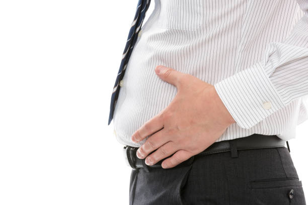 脂肪の実業家の胃 - お腹 ストックフォトと画像