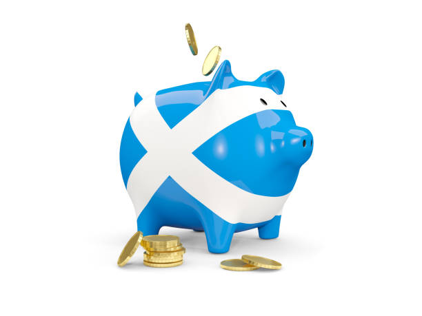 MB023059 'Scottish Flag' Money Boxes Piggy Banks 