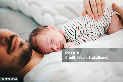 istock Father and baby son 1296950092